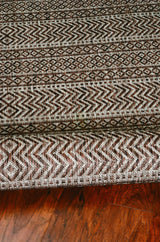 8' X 11' Mocha Geometric Patterns Indoor Area Rug - Homeroots - Flyclothing LLC