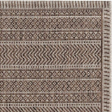 8' X 11' Mocha Geometric Patterns Indoor Area Rug - Homeroots - Flyclothing LLC