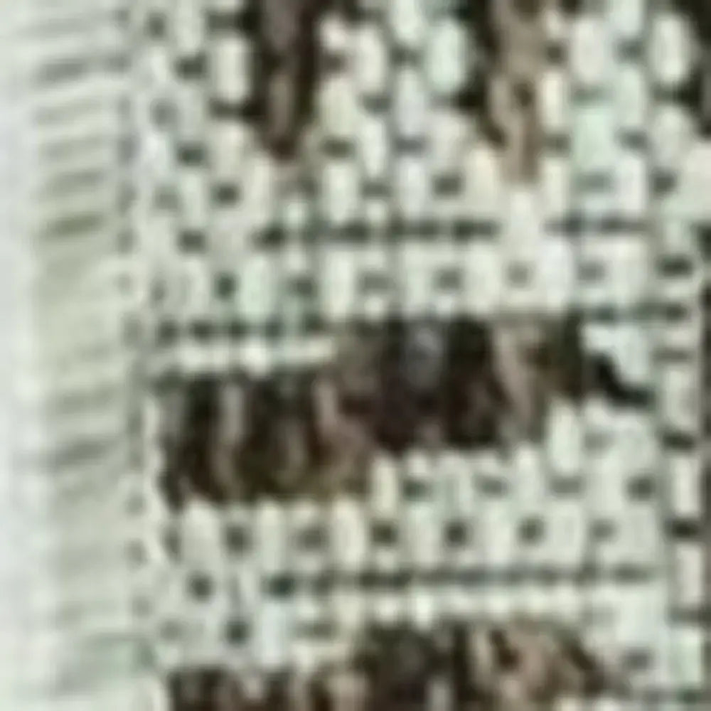 8' X 11' Mocha Geometric Patterns Indoor Area Rug - Homeroots - Flyclothing LLC