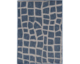 3' X 5' Blue and Gray Abstract Indoor Outdoor Area Rug - Homeroots