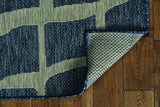 5' X 8' Blue Or Grey Abstract Panels Area Rug - Homeroots - Flyclothing LLC