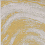 3' X 4' Gold and Ivory Abstract Area Rug - Homeroots - Flyclothing LLC