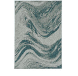 3' X 4' Gray Abstract Indoor Outdoor Area Rug - Homeroots