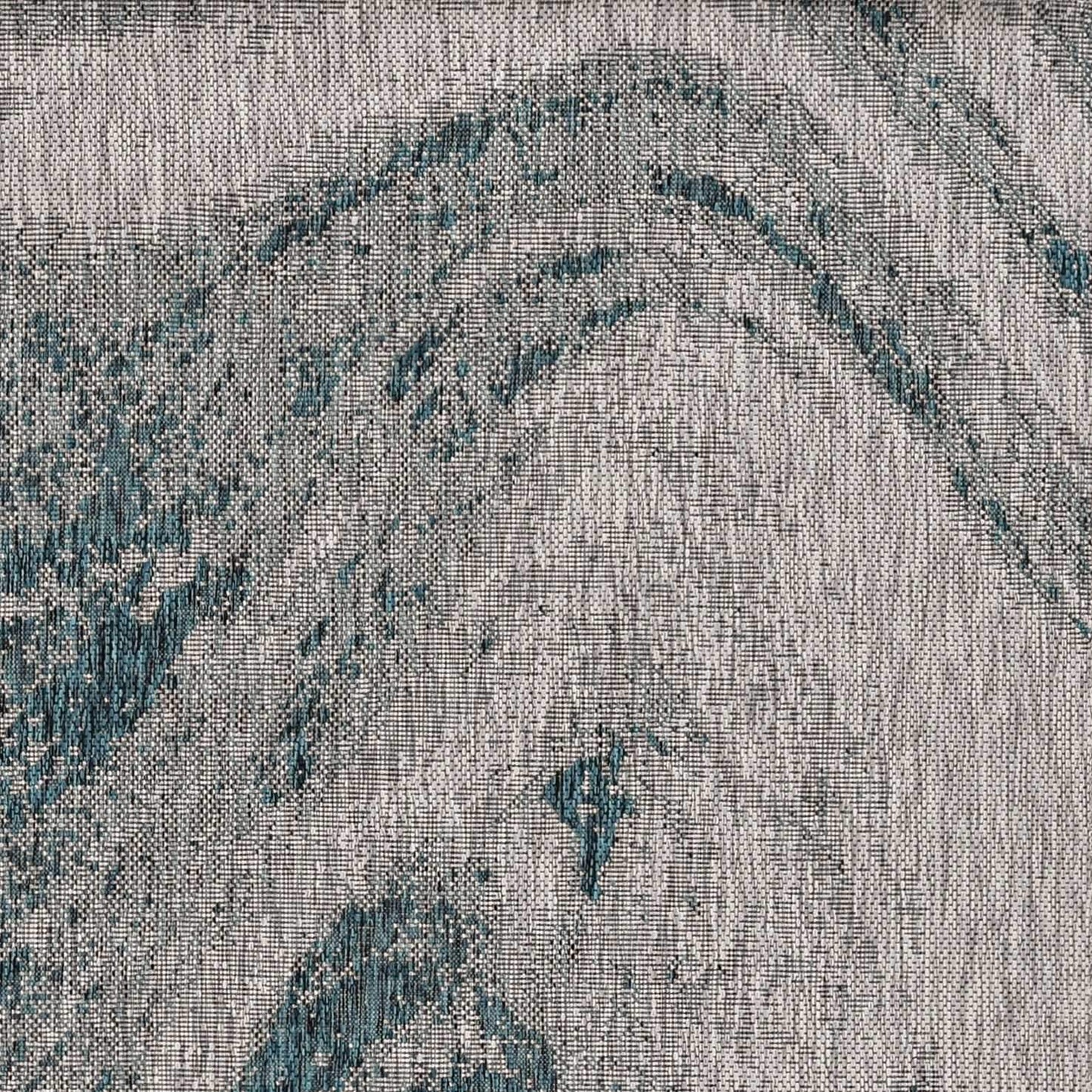 3' X 5' Gray Abstract Indoor Outdoor Area Rug - Homeroots - Flyclothing LLC