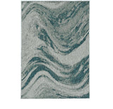 3' X 5' Gray Abstract Indoor Outdoor Area Rug - Homeroots