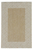 3' X 5' Natural Geometric Area Rug - Homeroots