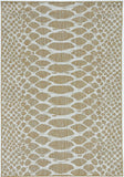 3' X 4' Ivory Abstract Indoor Outdoor Area Rug - Homeroots