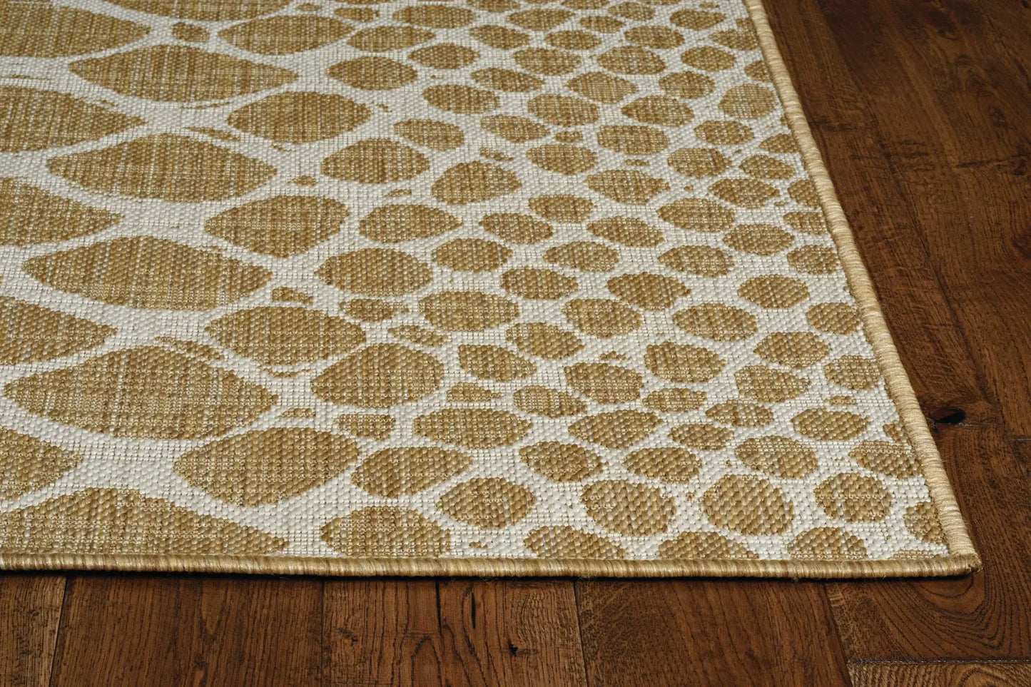 8' X 11' Ivory Abstract Indoor Outdoor Area Rug - Homeroots - Flyclothing LLC