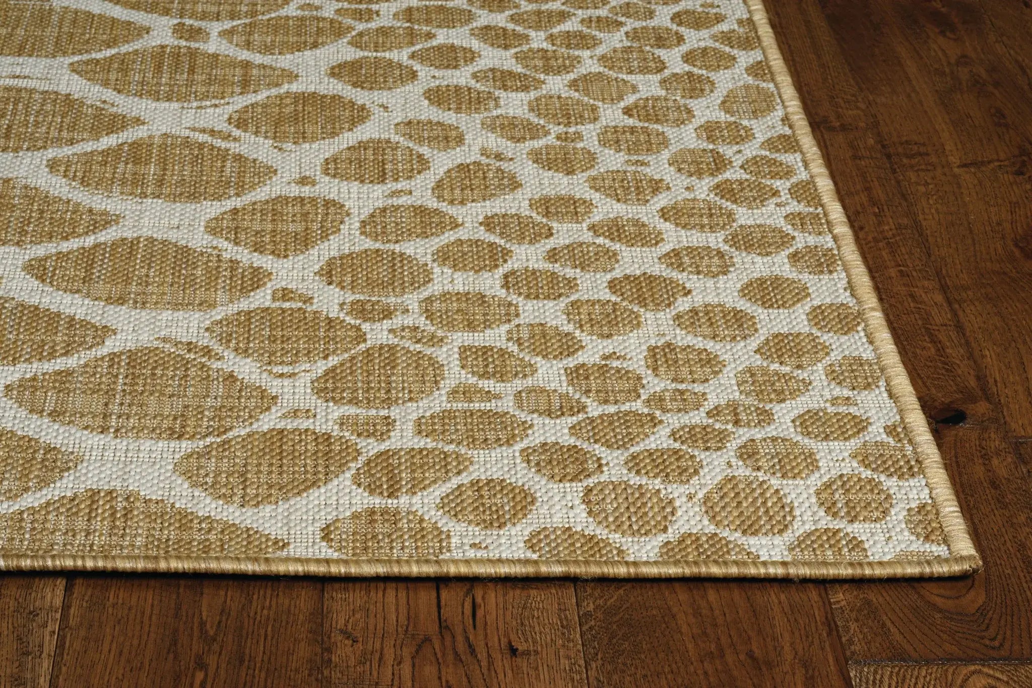 8' X 11' Ivory Abstract Indoor Outdoor Area Rug - Homeroots - Flyclothing LLC