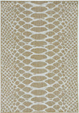 8' X 8' Ivory Abstract Indoor Outdoor Area Rug - Homeroots