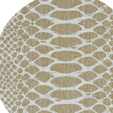 8' X 8' Ivory Abstract Indoor Outdoor Area Rug - Homeroots - Flyclothing LLC