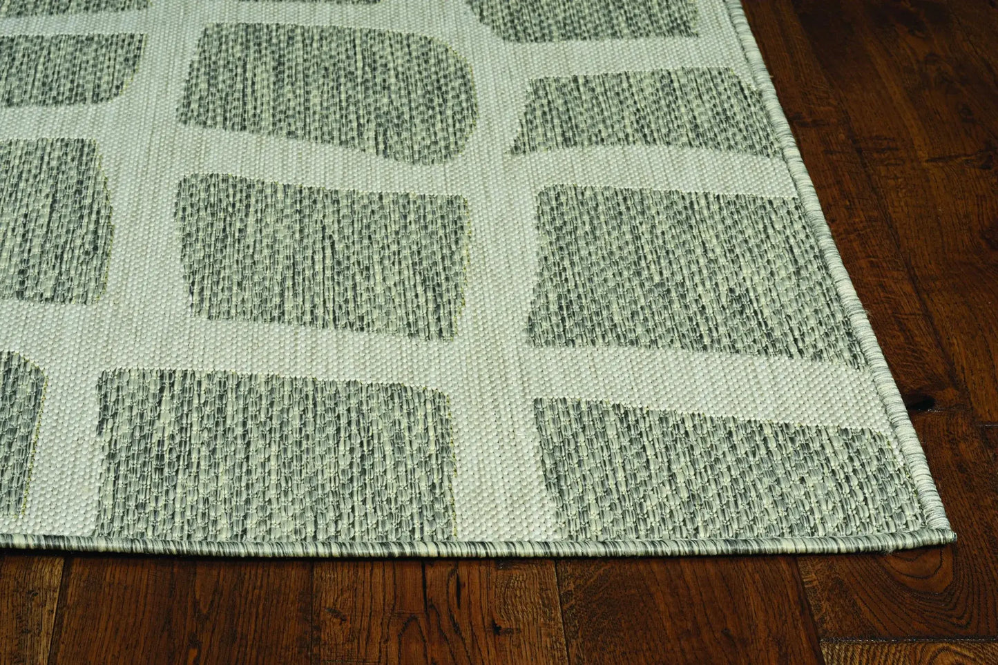 3' X 4' Gray and Ivory Cobblestone Area Rug - Homeroots - Flyclothing LLC