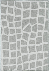 3' X 5' Gray and Ivory Cobblestone Area Rug - Homeroots - Flyclothing LLC