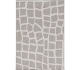 3' X 5' Gray and Ivory Cobblestone Area Rug - Homeroots