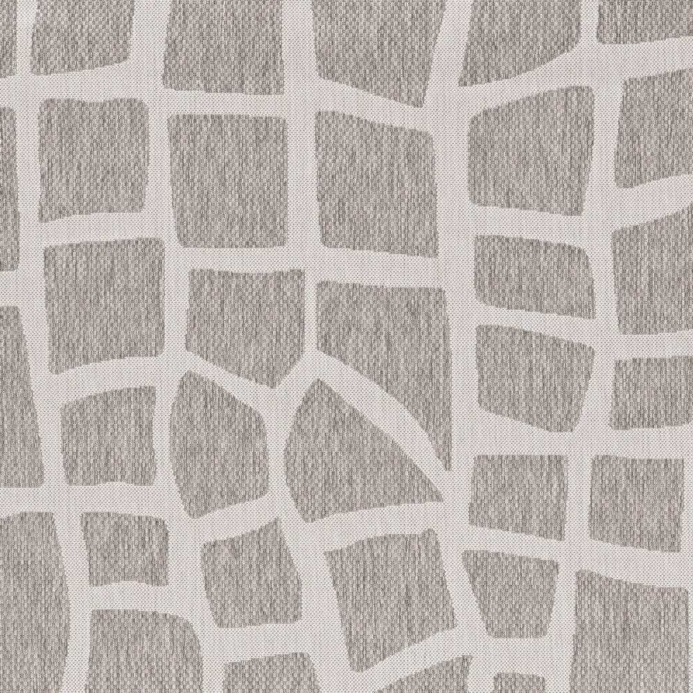 3' X 5' Gray and Ivory Cobblestone Area Rug - Homeroots - Flyclothing LLC