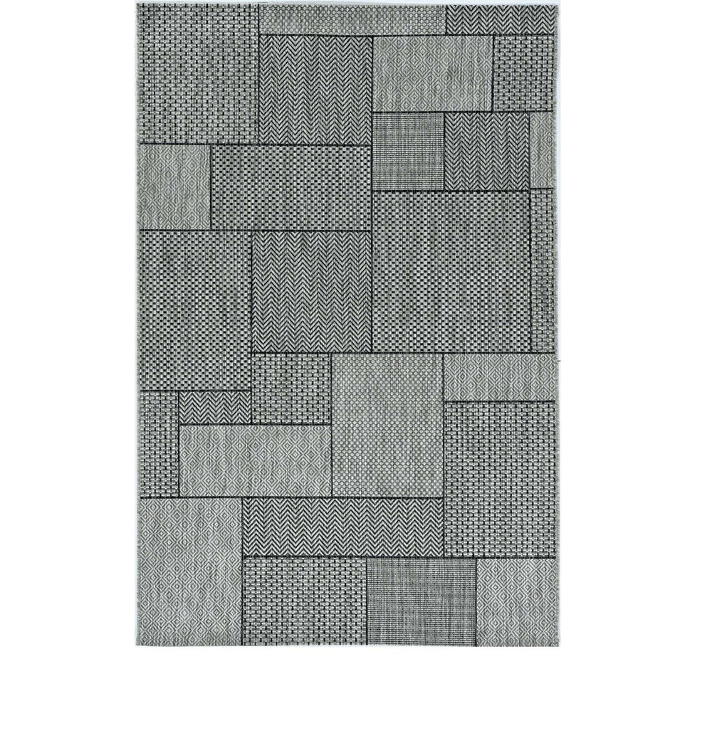 3' X 4' Gray Southwestern Indoor Outdoor Area Rug - Homeroots - Flyclothing LLC