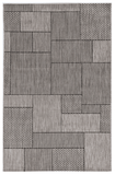 3' X 5' Gray Abstract Indoor Outdoor Area Rug - Homeroots