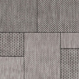 3' X 5' Gray Abstract Indoor Outdoor Area Rug - Homeroots - Flyclothing LLC