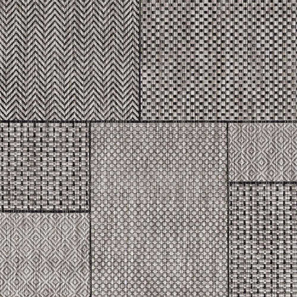 3' X 5' Gray Abstract Indoor Outdoor Area Rug - Homeroots - Flyclothing LLC
