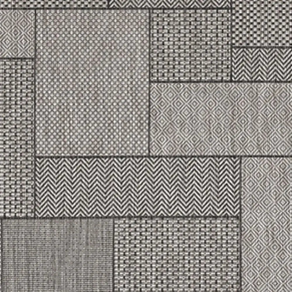 8' X 11' Gray Southwestern Indoor Outdoor Area Rug - Homeroots - Flyclothing LLC