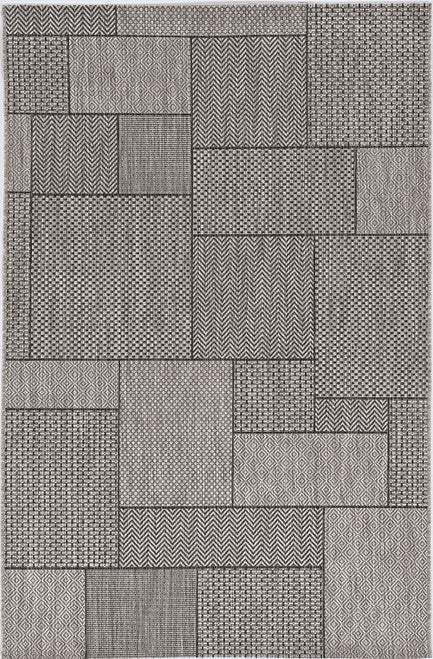 8' X 11' Gray Southwestern Indoor Outdoor Area Rug - Homeroots - Flyclothing LLC