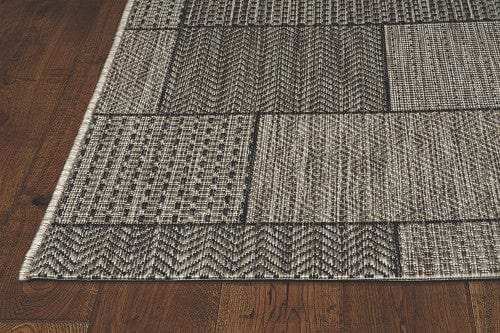 8' X 11' Gray Southwestern Indoor Outdoor Area Rug - Homeroots - Flyclothing LLC