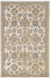 3' X 5' Ivory Wool Floral Vines Area Rug - Homeroots