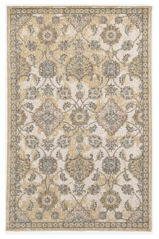 63 X 91 Ivory Sand Wool Rug - Homeroots - Flyclothing LLC