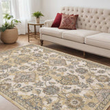 63 X 91 Ivory Sand Wool Rug - Homeroots - Flyclothing LLC