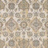8' X 11' Ivory Sand Machine Woven Bordered Floral Vines Indoor Area Rug - Homeroots - Flyclothing LLC