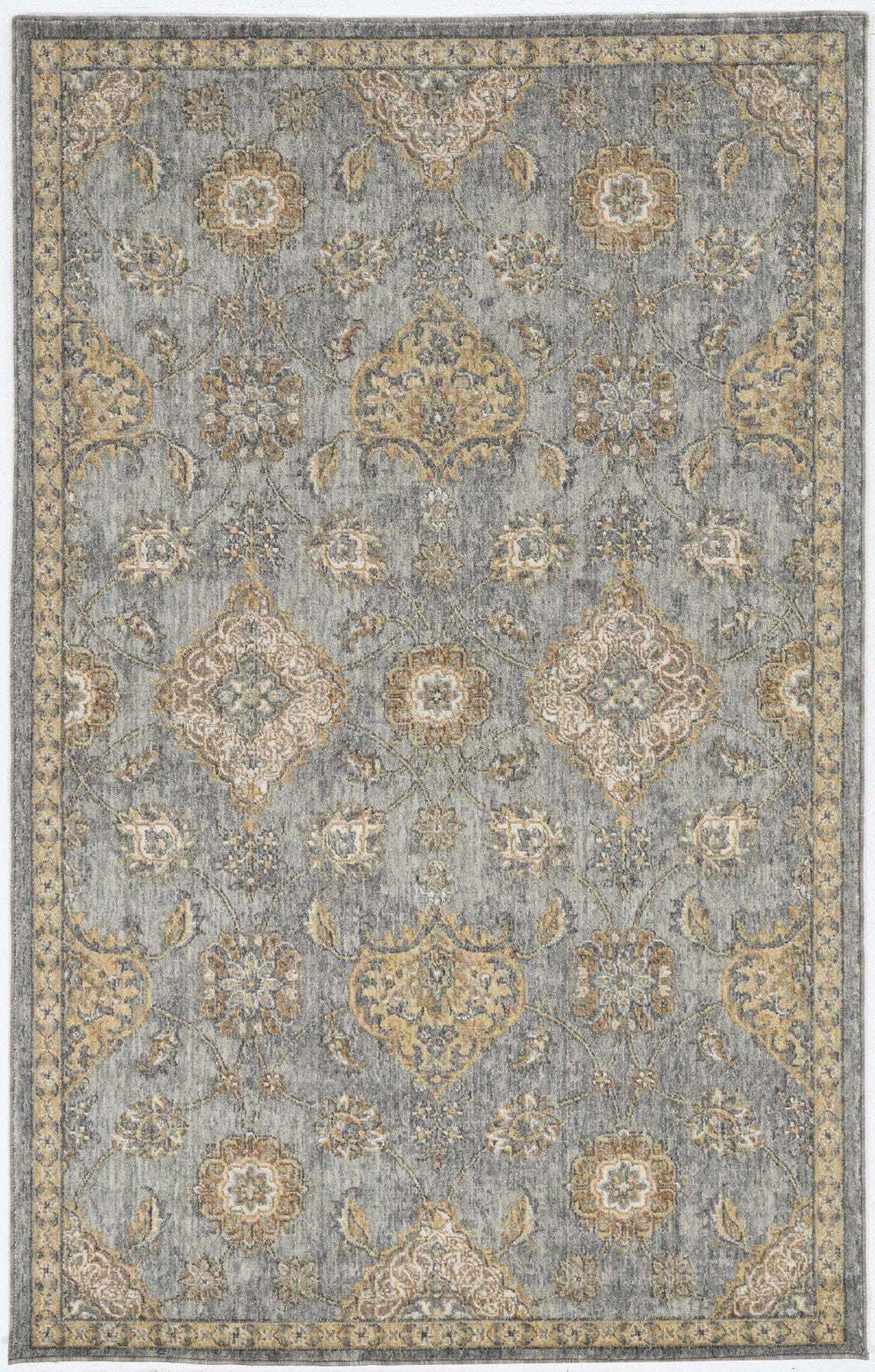 2' X 3' Sage Green Wool Floral Distressed Area Rug - Homeroots - Flyclothing LLC
