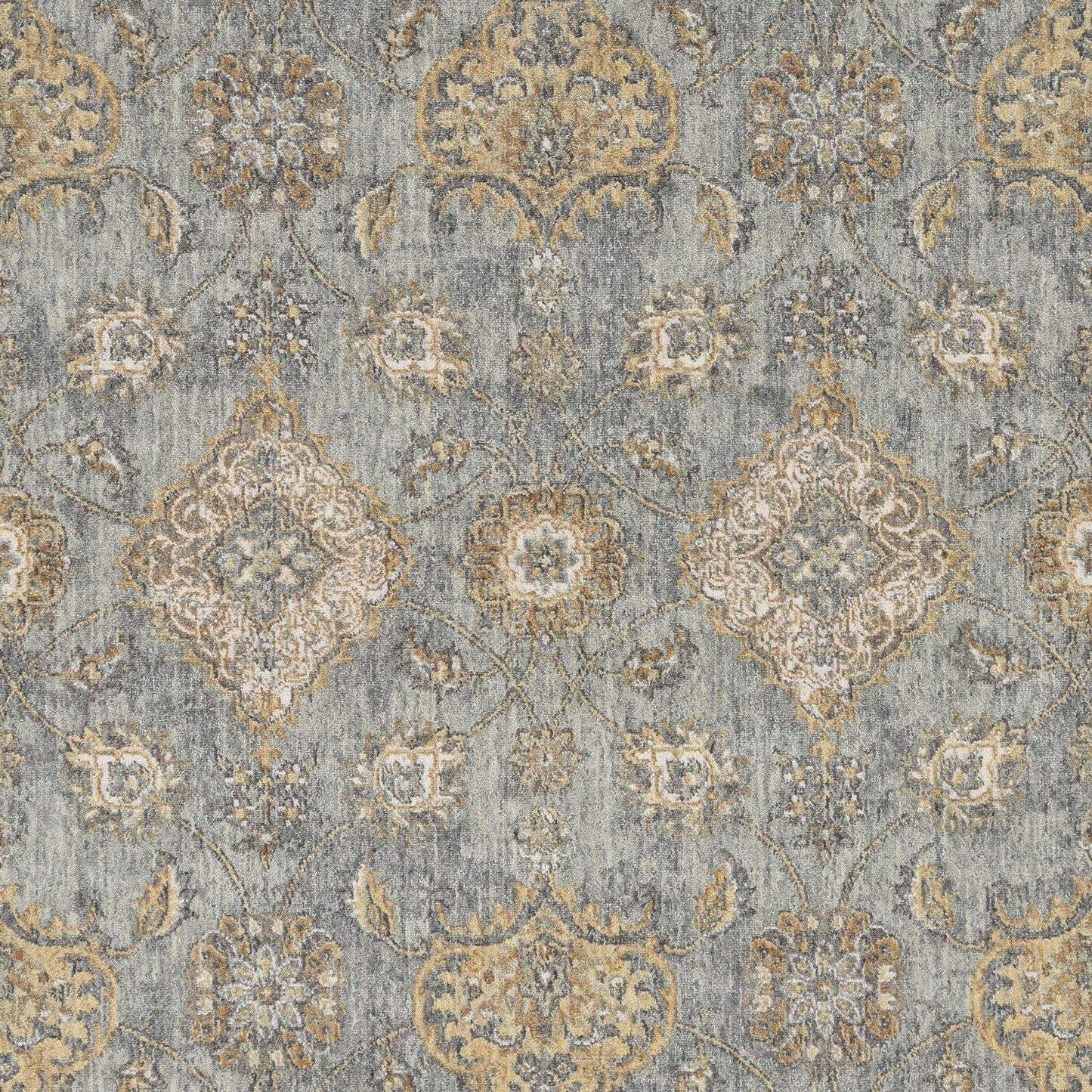 2' X 3' Sage Green Wool Floral Distressed Area Rug - Homeroots - Flyclothing LLC
