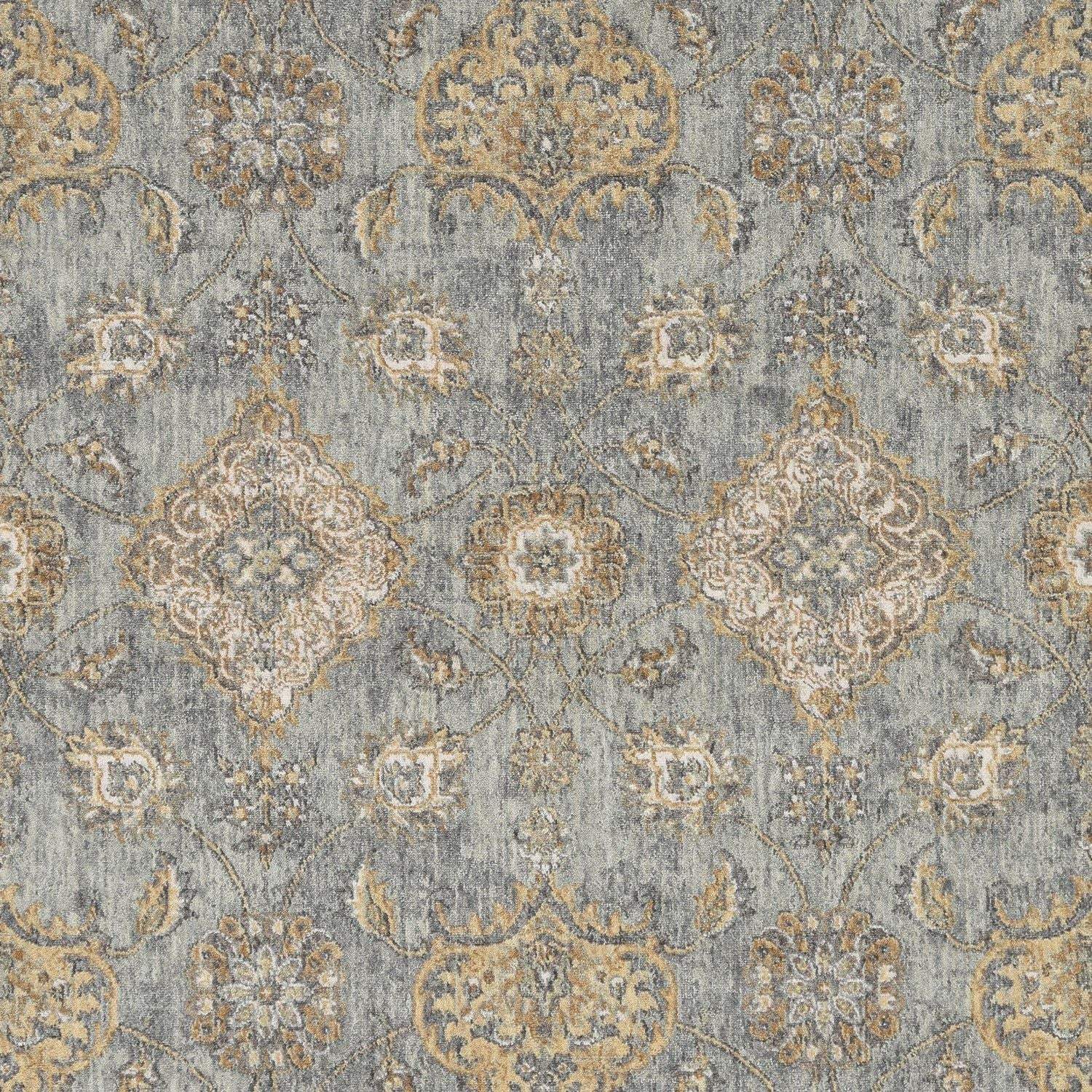 2' X 3' Sage Green Wool Floral Distressed Area Rug - Homeroots - Flyclothing LLC