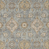2' X 3' Sage Green Wool Floral Distressed Area Rug - Homeroots
