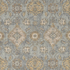 2' X 3' Sage Green Wool Floral Distressed Area Rug - Homeroots