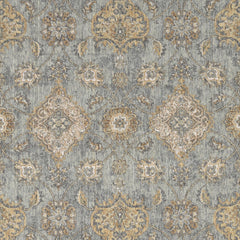 8' Sage Green Machine Woven Vintage Traditional Indoor Runner Rug