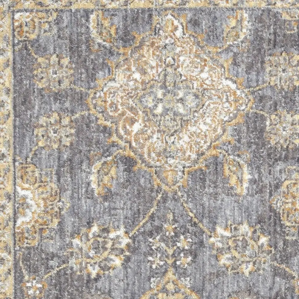 8' Sage Green Machine Woven Vintage Traditional Indoor Runner Rug - Homeroots - Flyclothing LLC