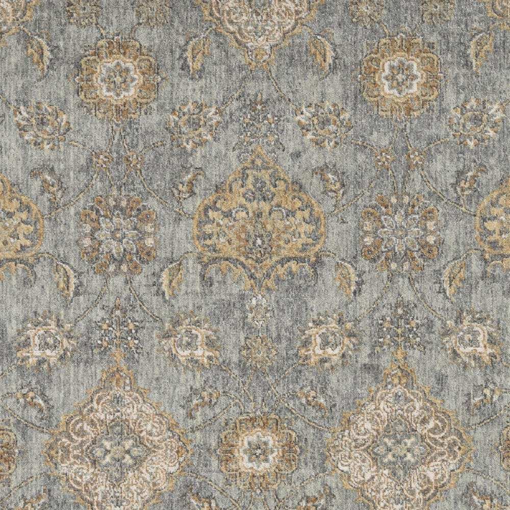 5' X 8' Sage Green Machine Woven Traditional Indoor Area Rug - Homeroots - Flyclothing LLC