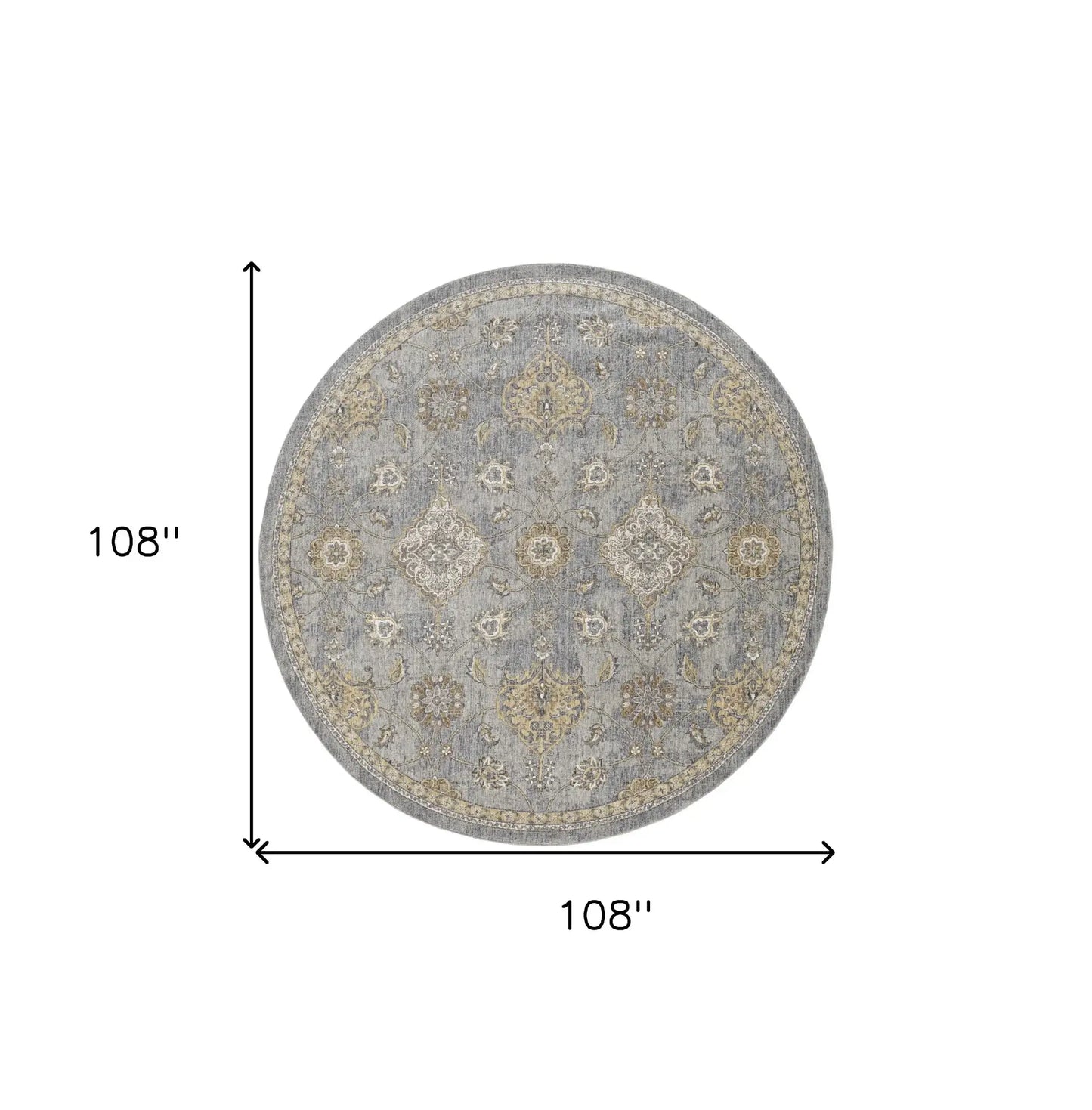 108 X 108 Sage Green Wool Rug - Homeroots - Flyclothing LLC