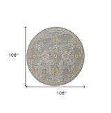 108 X 108 Sage Green Wool Rug - Homeroots - Flyclothing LLC