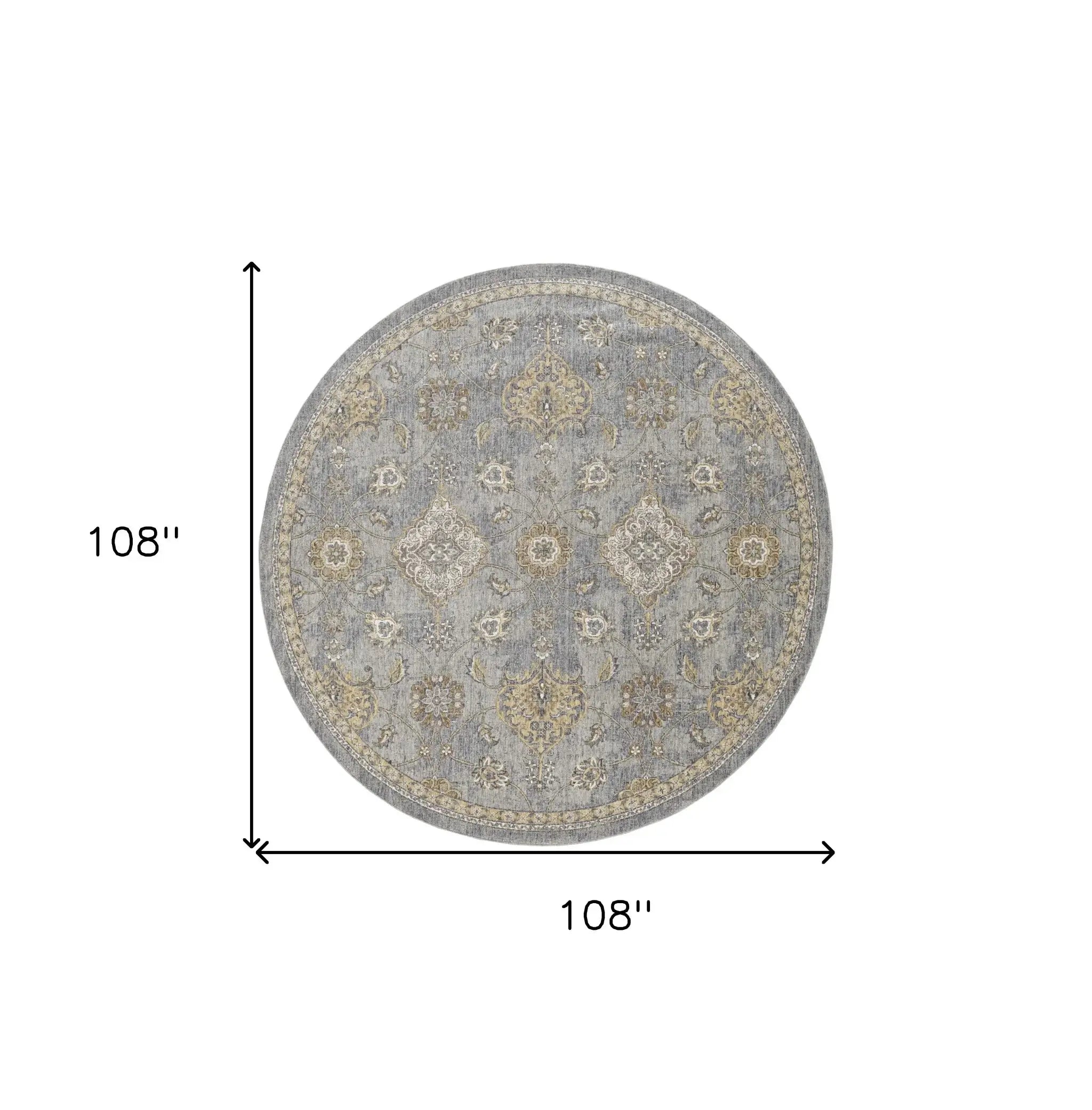 108 X 108 Sage Green Wool Rug - Homeroots - Flyclothing LLC