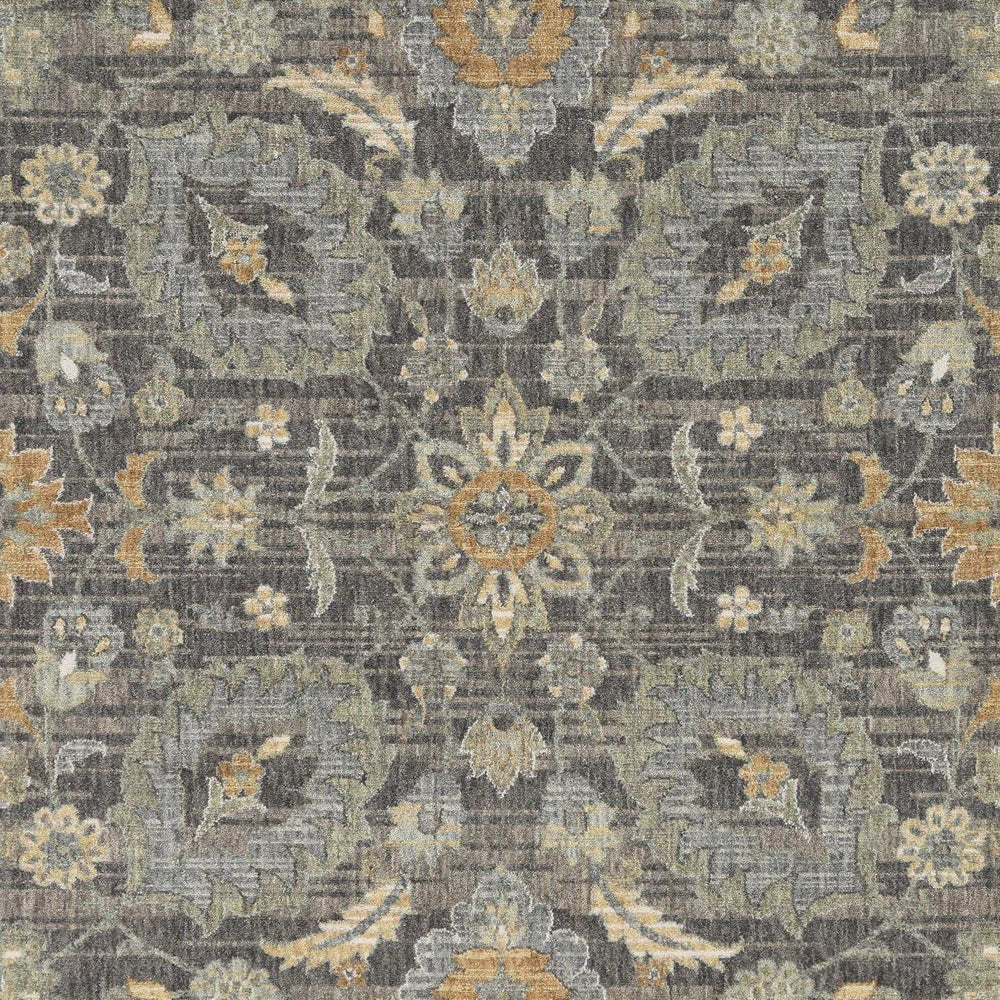 2' X 3' Taupe Machine Woven Vintage Floral Traditional Indoor Accent Rug - Homeroots - Flyclothing LLC