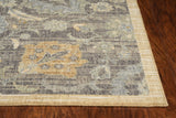 2' X 3' Taupe Machine Woven Vintage Floral Traditional Indoor Accent Rug - Homeroots