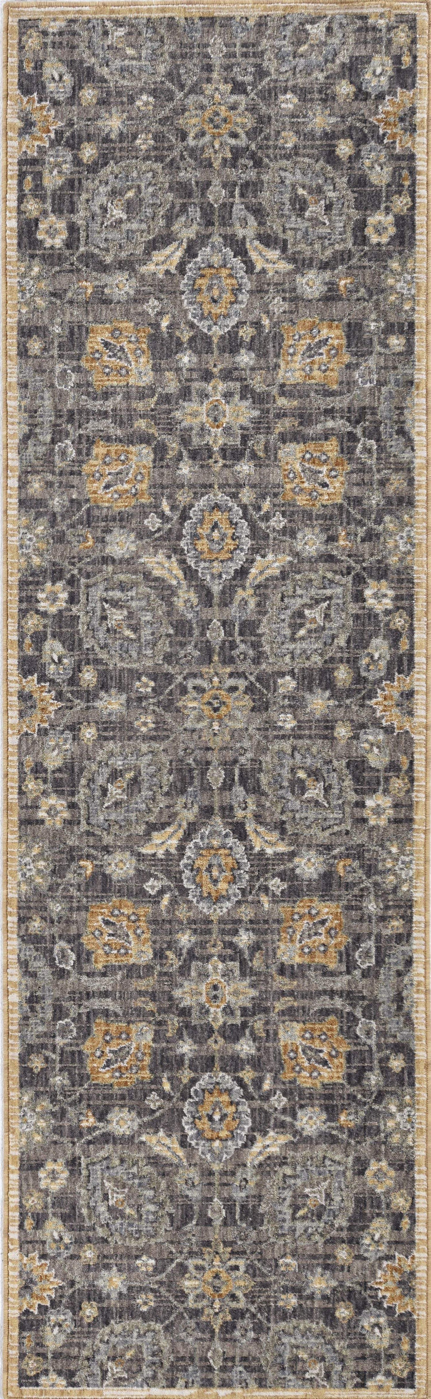 8' Taupe Machine Woven Vintage Traditional Indoor Runner Rug - Homeroots - Flyclothing LLC