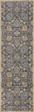 8' Taupe Machine Woven Vintage Traditional Indoor Runner Rug - Homeroots