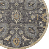 108 X 108 Taupe Wool Rug - Homeroots