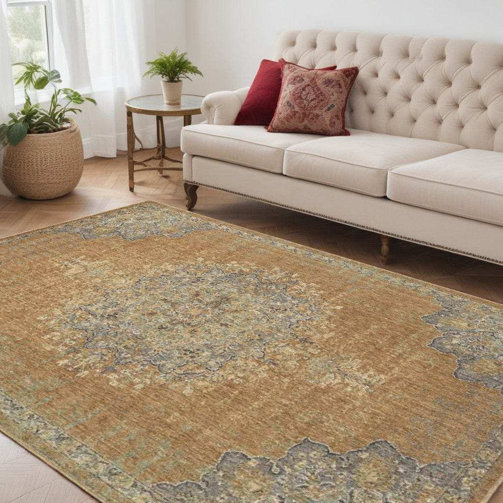 63 X 91 Coffee Wool Rug - Homeroots - Flyclothing LLC