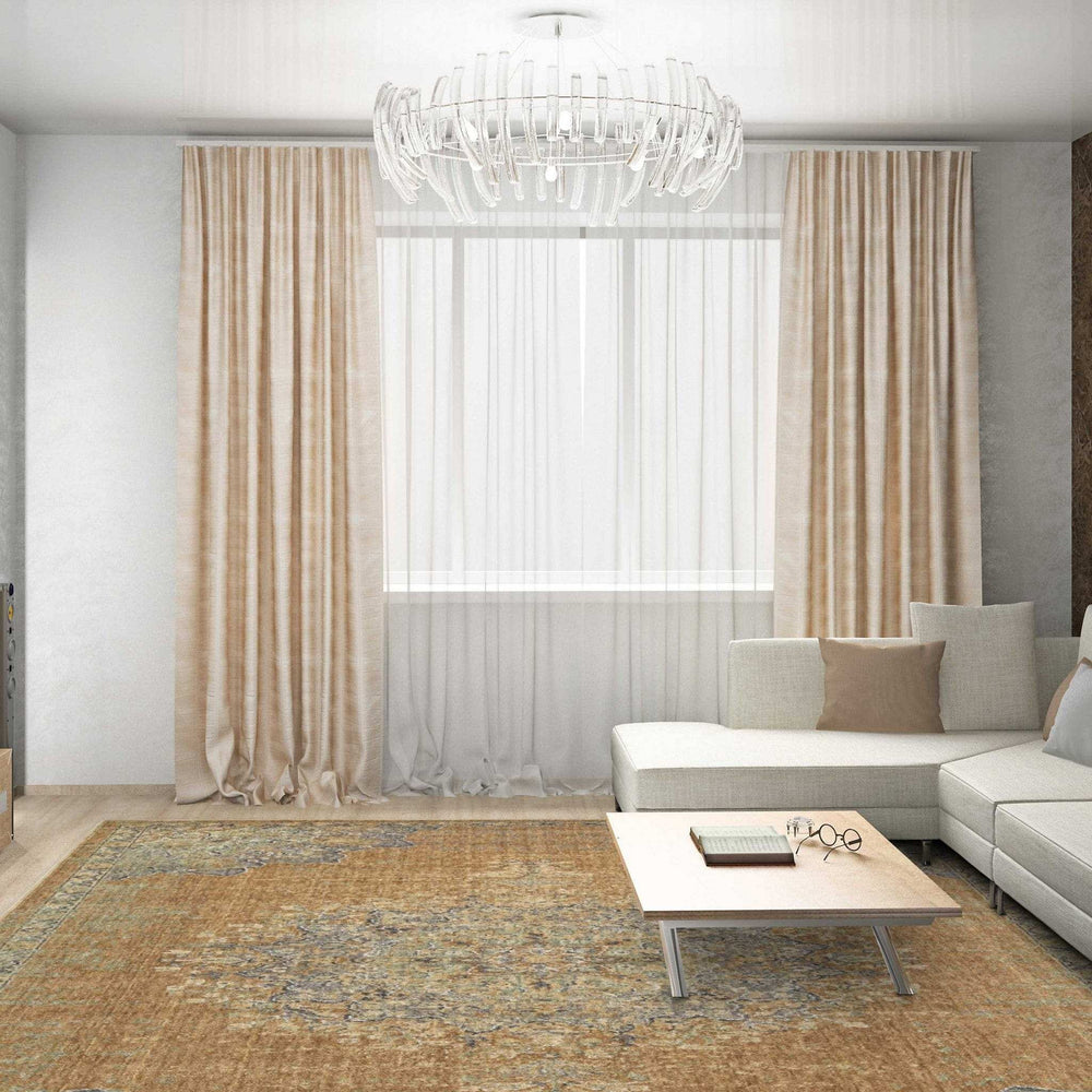 108 X 156 Coffee Wool Rug - Homeroots - Flyclothing LLC