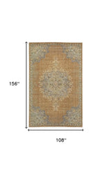 108 X 156 Coffee Wool Rug - Homeroots - Flyclothing LLC