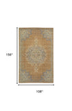 108 X 156 Coffee Wool Rug - Homeroots